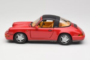 Porsche 911 964 Carrera 2 Targa Punane Anson 1:18 30305-W Metall - pilt 4/8