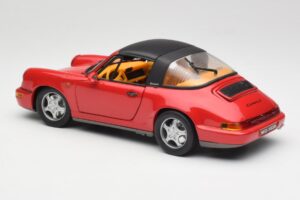 Porsche 911 964 Carrera 2 Targa Punane Anson 1:18 30305-W Metall - pilt 7/8