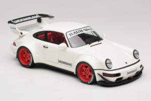 Porsche 911 964 RWB Hoonigan Valge GT Spirit 1:18 GT732 Vaik - pilt 4/6