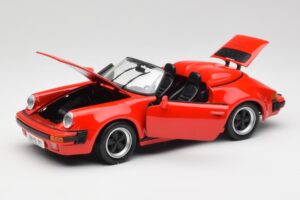 Porsche 911 964 Speedster Punane Maisto 1:18 37800-M2 Metall - pilt 2/8