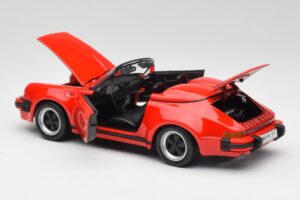Porsche 911 964 Speedster Punane Maisto 1:18 37800-M2 Metall - pilt 5/8