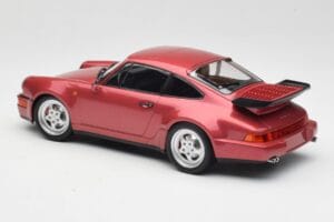 Porsche 911 964 Turbo Punane Minichamps 1:18 155069102 Metall - pilt 5/6