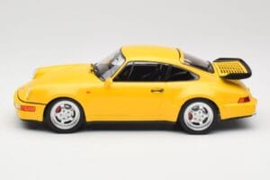 Porsche 911 964 Turbo Kollane Minichamps 1:18 155069100 Metall - pilt 3/6