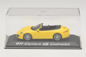Porsche 911 991 Carrera 4S Kabriolett Kollane Minichamps 1:43 WAP0201120C Metall - pilt 4/5