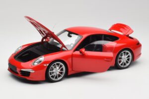 Porsche 911 991 Carrera S Guards Punane Minichamps 1:18 100061020 Metall - pilt 2/8