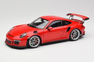 Porsche 911 991 GT3 RS Guards Punane Hõbedased Veljed AUTOart 1:18 78165 Metall