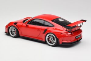 Porsche 911 991 GT3 RS Guards Punane Hõbedased Veljed AUTOart 1:18 78165 Metall - pilt 7/8