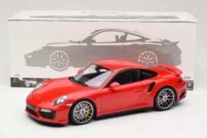 Porsche 911 991 Turbo S Guards Red Minichamps 1:18 110067122 Metall - pilt 8/8