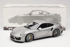 Porsche 911 991 Turbo S Hõbedane Minichamps 1:18 113067126 Metall - pilt 8/8