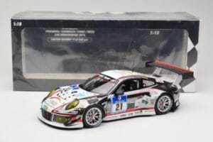 Porsche 911 991.1 GT3 R #21 WTM Racing J. Stursberg / V. Krumbach 24h Nurburgring 2016 Minichamps 1:18 155166021 Metall - pilt 6/6
