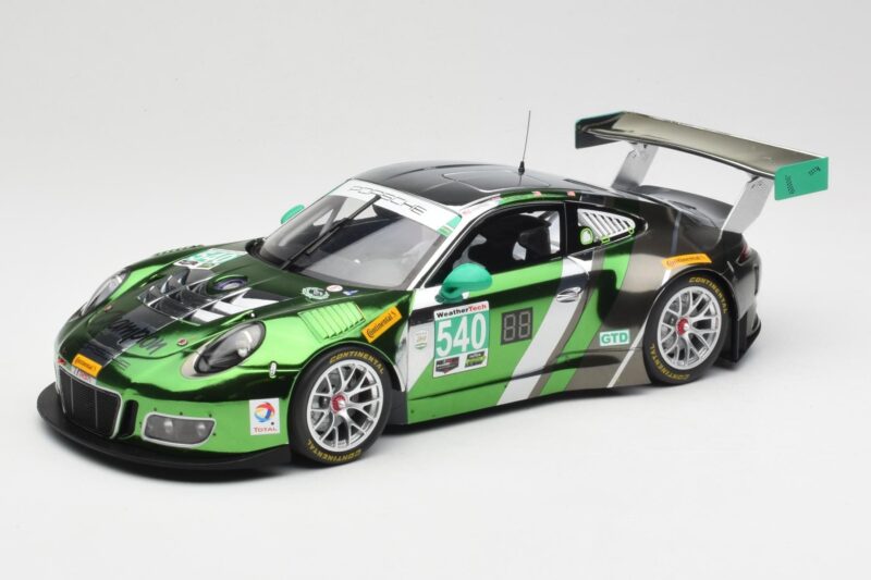 Porsche 911 991.1 GT3 R #540 Black Swan Racing P. Long / T. Pilgrim 24h Daytona 2016 Minichamps 1:18 155166540 Metall