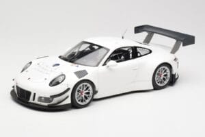 Porsche 911 991.1 GT3 R Valge Hõbedaste Velgedega Minichamps 1:18 153166000 Metall
