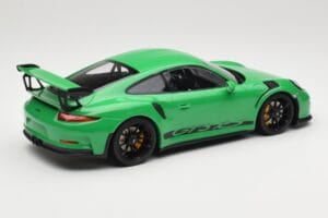 Porsche 911 991.1 GT3 RS Roheline Mustad Veljed Minichamps 1:18 153066228 Metall - pilt 2/6