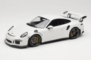 Porsche 911 991.1 GT3 RS Valge Mustad Veljed Minichamps 1:18 153066224 Metall