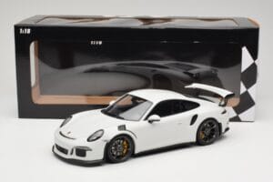 Porsche 911 991.1 GT3 RS Valge Mustad Veljed Minichamps 1:18 153066224 Metall - pilt 6/6