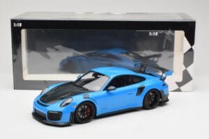 Porsche 911 991.2 GT2 RS Sinine Mustade Velgedega Minichamps 1:18 155068308 Metall - pilt 6/6