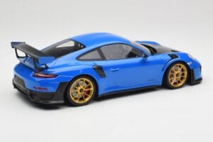 Porsche 911 991.2 GT2 RS Sinine Kuldiste Velgedega Minichamps 1:18 155068302 Metall - pilt 2/6