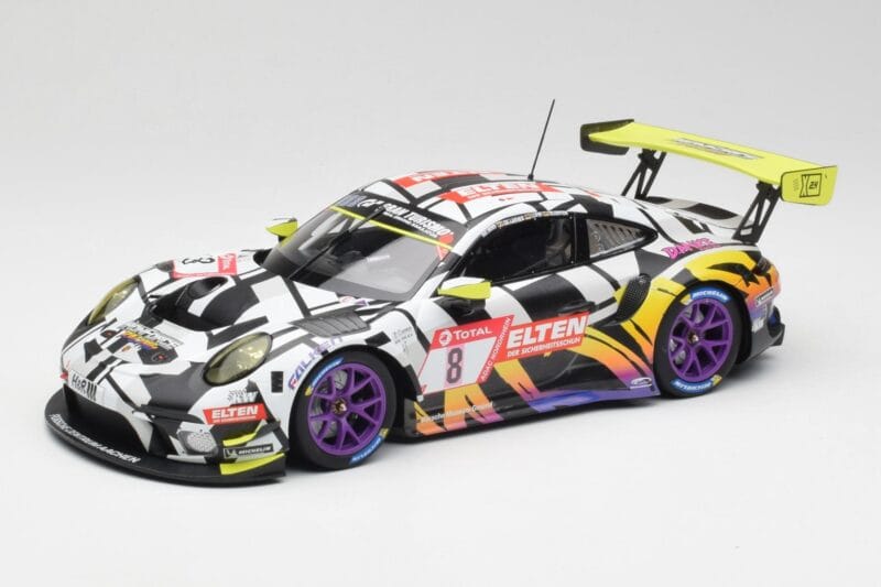 Porsche 911 991.2 GT3 R #8 Iron Force Ring Police 24 Hours Nürburgring 2019 Minichamps 1:18 153196088 Metall
