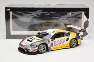 Porsche 911 991.2 GT3 R Rowe Racing #98 N. Muller / R. Dumas / M. Jaminet 24 Hours of Spa 2019 Minichamps 1:18 155196098 Meta - pilt 6/6