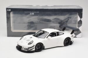 Porsche 911 991.2 GT3 R Valge Mustade Velgedega Minichamps 1:18 155186900 Metall - pilt 6/6
