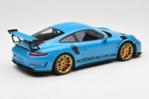 Porsche 911 991.2 GT3 RS Sinine Kuldiste Velgedega Minichamps 1:18 155068222 Metall - pilt 2/6