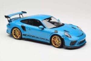 Porsche 911 991.2 GT3 RS Sinine Kuldiste Velgedega Minichamps 1:18 155068222 Metall - pilt 4/6