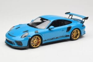 Porsche 911 991.2 GT3 RS Sinine Kuldiste Velgedega Minichamps 1:18 155068222 Metall