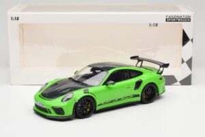 Porsche 911 991.2 GT3 RS Weissach Package Roheline Minichamps 1:18 153068233 Metall - pilt 6/6