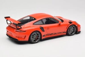 Porsche 911 991.2 GT3 RS Lava Orange & Hõbedased Veljed Minichamps 1:18 155068225 Metall - pilt 2/6