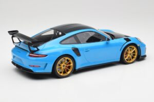 Porsche 911 991.2 GT3 RS Weissach Package Sinine & Kuldsed Rattad Minichamps 1:18 153068232 Metall - pilt 2/6