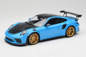 Porsche 911 991.2 GT3 RS Weissach Package Sinine & Kuldsed Rattad Minichamps 1:18 153068232 Metall