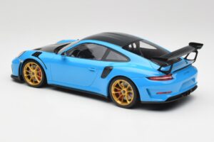 Porsche 911 991.2 GT3 RS Weissach Package Sinine & Kuldsed Rattad Minichamps 1:18 153068232 Metall - pilt 5/6