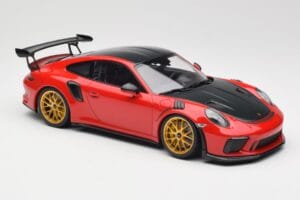 Porsche 911 991.2 GT3 RS Weissach Package Guards Red Kuldsed Magneesium Veljed Minichamps 1:18 153068236 Metall - pilt 4/6