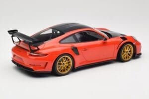 Porsche 911 991.2 GT3 RS Weissach Package Lava Orange Kuldsed Magneesium Veljed Minichamps 1:18 153068227 Metall - pilt 2/6