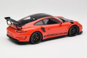Porsche 911 991.2 GT3 RS Weissach Package Lava Orange Wording Mustad Magneesium Veljed Minichamps 1:18 153068226 Metall - pilt 2/6