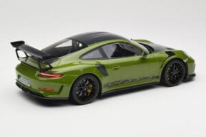 Porsche 911 991.2 GT3 RS Weissach Package Lizard Green Wording & Mustad Magneesiumveljed Minichamps 1:18 155068232 Metall - pilt 2/6