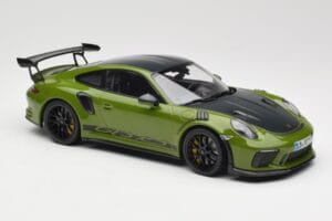 Porsche 911 991.2 GT3 RS Weissach Package Lizard Green Wording & Mustad Magneesiumveljed Minichamps 1:18 155068232 Metall - pilt 4/6