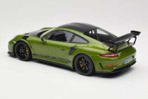 Porsche 911 991.2 GT3 RS Weissach Package Lizard Green Wording & Mustad Magneesiumveljed Minichamps 1:18 155068232 Metall - pilt 5/6