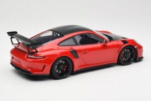 Porsche 911 991.2 GT3 RS Weissach Package Punane Mustade Velgedega Minichamps 1:18 155068230 Metall - pilt 2/6