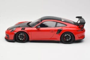 Porsche 911 991.2 GT3 RS Weissach Package Punane Mustade Velgedega Minichamps 1:18 155068230 Metall - pilt 3/6