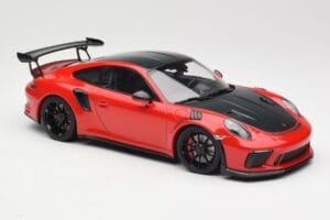 Porsche 911 991.2 GT3 RS Weissach Package Punane Mustade Velgedega Minichamps 1:18 155068230 Metall - pilt 4/6