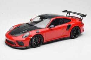 Porsche 911 991.2 GT3 RS Weissach Package Punane Mustade Velgedega Minichamps 1:18 155068230 Metall