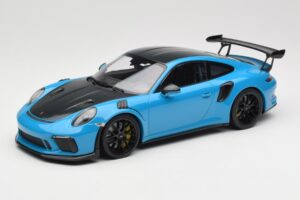 Porsche 911 991.2 GT3 RS Weissach Package Shark Blue Mustad Magneesium Veljed Minichamps 1:18 153068224 Metall