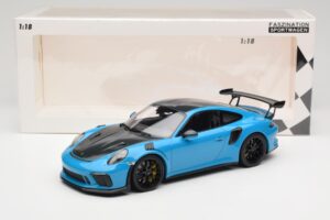 Porsche 911 991.2 GT3 RS Weissach Package Shark Blue Mustad Magneesium Veljed Minichamps 1:18 153068224 Metall - pilt 6/6