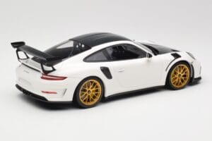 Porsche 911 991.2 GT3 RS Weissach Package Valge Kuldsed Magneesium Veljed Minichamps 1:18 153068238 Metall - pilt 2/6