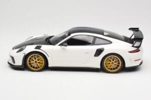 Porsche 911 991.2 GT3 RS Weissach Package Valge Kuldsed Magneesium Veljed Minichamps 1:18 153068238 Metall - pilt 3/6