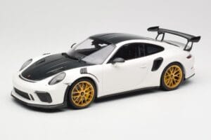 Porsche 911 991.2 GT3 RS Weissach Package Valge Kuldsed Magneesium Veljed Minichamps 1:18 153068238 Metall