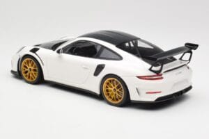 Porsche 911 991.2 GT3 RS Weissach Package Valge Kuldsed Magneesium Veljed Minichamps 1:18 153068238 Metall - pilt 5/6