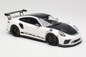 Porsche 911 991.2 GT3 RS Weissach Package Valge Wording Mustad Magneesium Veljed Minichamps 1:18 153068225 Metall - pilt 4/6