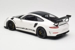 Porsche 911 991.2 GT3 RS Weissach Package Valge Wording Mustad Magneesium Veljed Minichamps 1:18 153068225 Metall - pilt 5/6